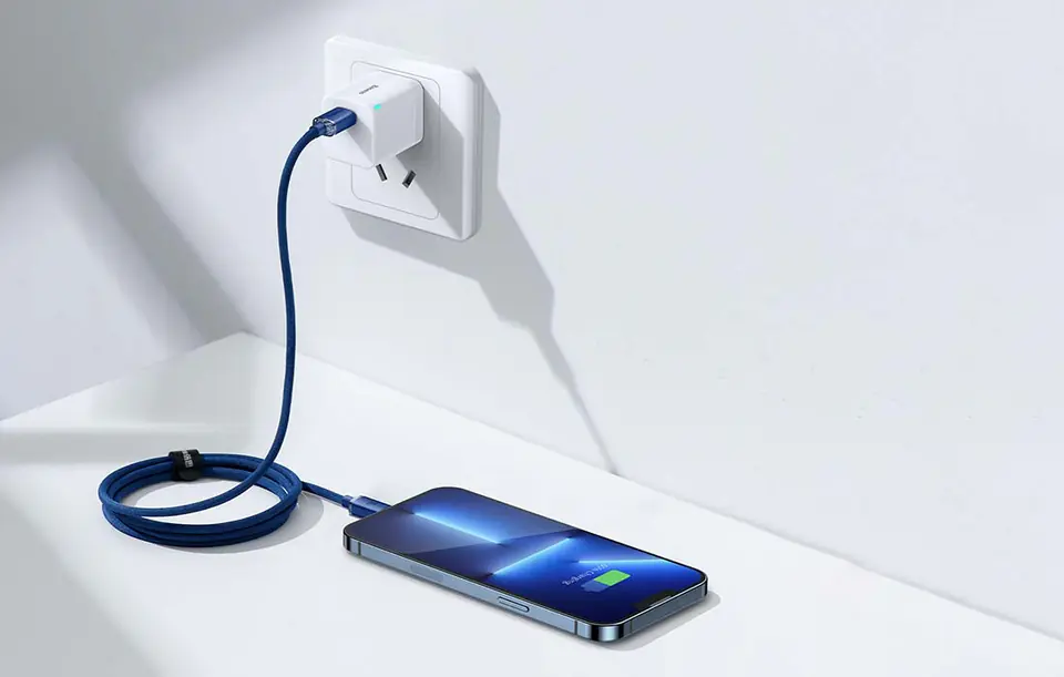 USB-C to Lightning Baseus Crystal Cable, 20W, 1.2m (Blue)