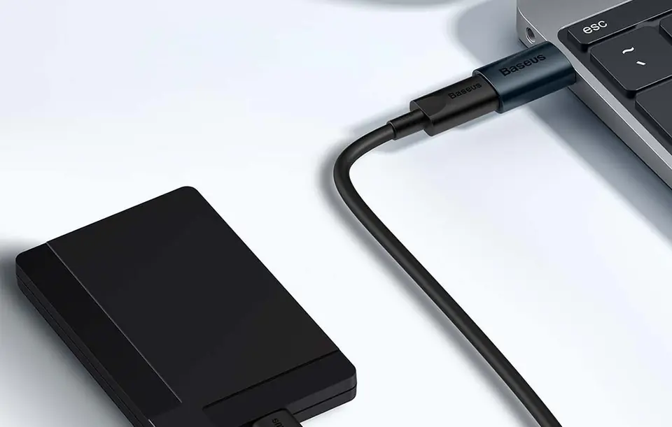 Adapter USB-A do USB-C Baseus Ingenuity OTG (niebieski)