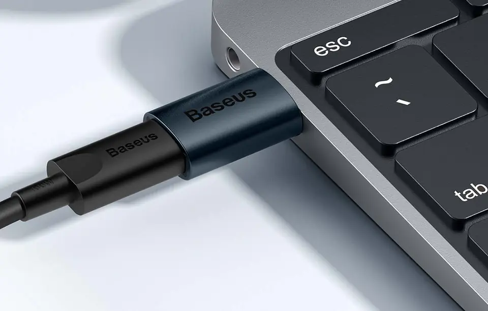 Adapter USB-A do USB-C Baseus Ingenuity OTG (niebieski)