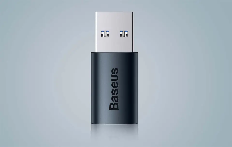 Adapter USB-A do USB-C Baseus Ingenuity OTG (niebieski)