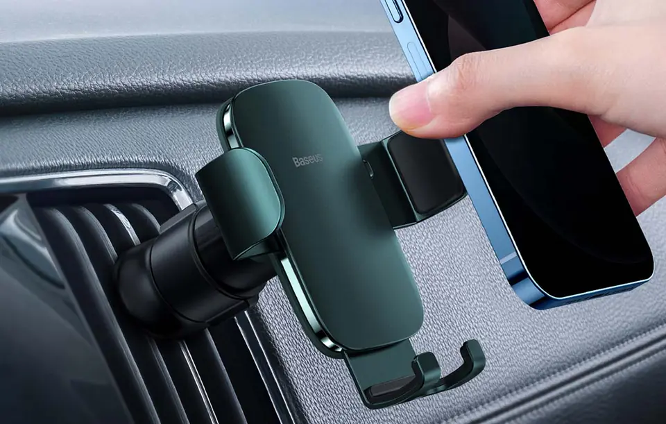 Baseus Metal Age II car holder (green)