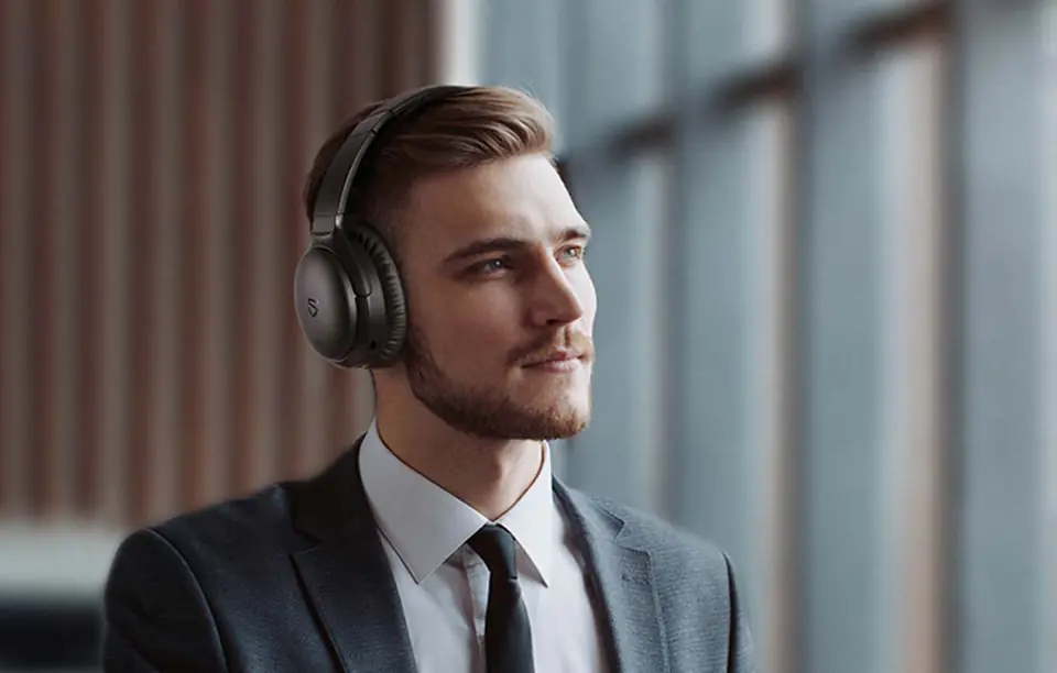 SoundPEATS A6 Wireless Headphones Over the Ear with ANC