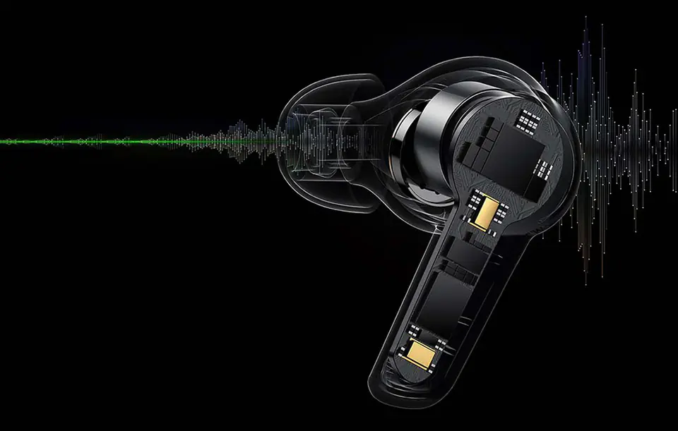 Soundpeats T3 headphones, ANC (black)