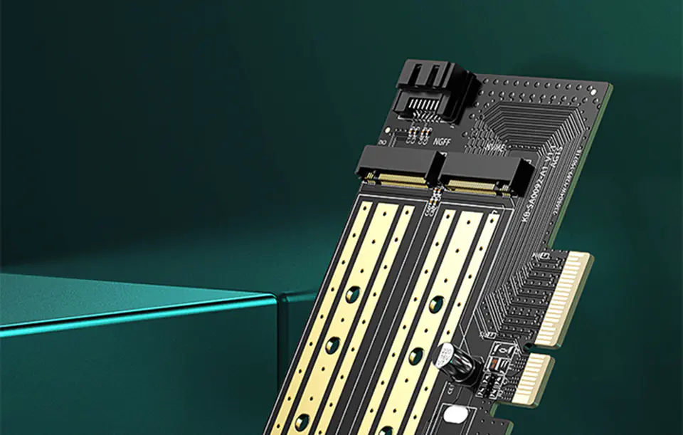 UGREEN PCIe 3.0 x4 to M.2 M-Key + M.2 B-Key Adapter
