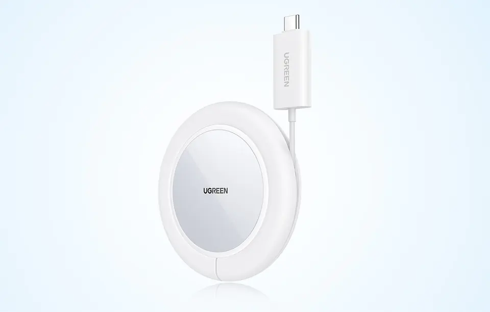 Wireless charger UGREEN CD245, 15W (white)