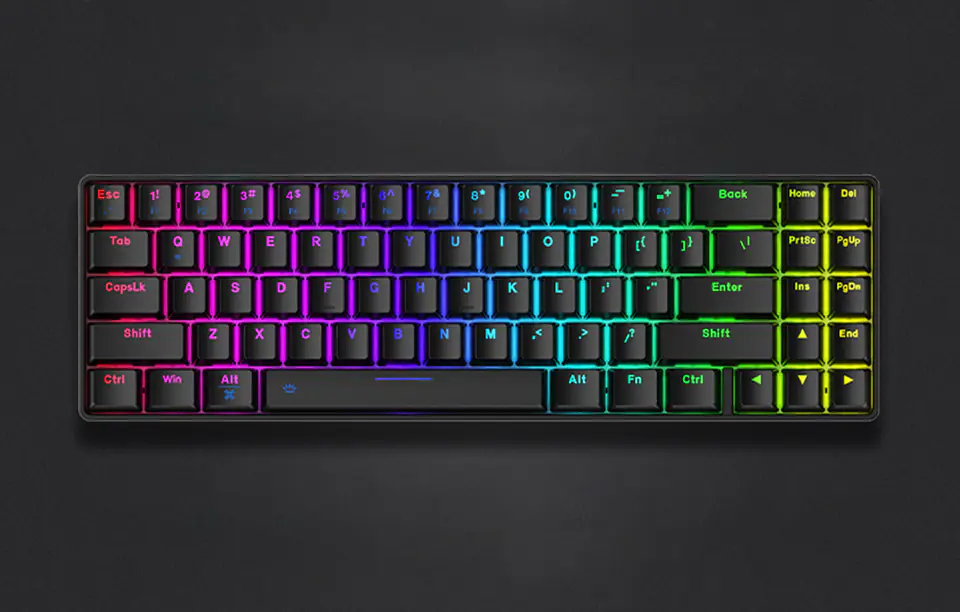 Dareu EK871 Bluetooth Wireless Mechanical Keyboard + 2.4G RGB (Black)