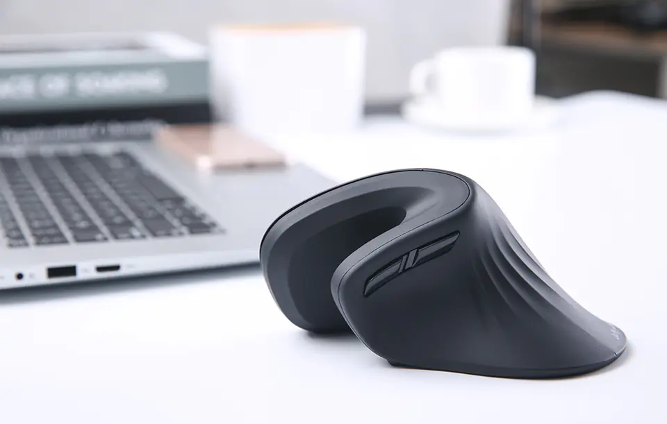 Dareu LM109 Magic Hand Bluetooth + 2.4G Wireless Vertical Mouse (Black)