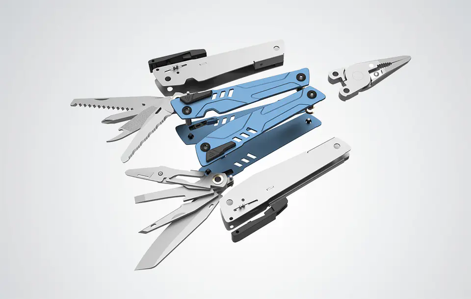 Multitool Nextool NE20045 15w1 + zestaw bitów (niebieski)