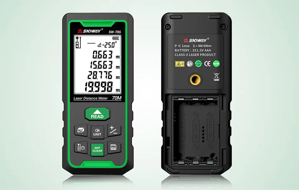 SNDWAY SW-70G Laser Distance Meter (Range 70m)