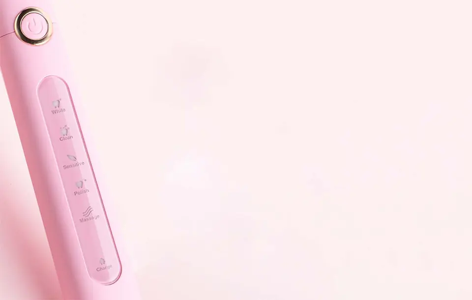 Sonic toothbrush with tip set and case FairyWill FW-507 Plus (pink)