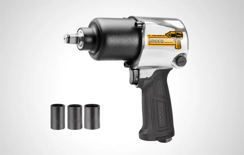 Pneumatic impact wrench INGCO AIW12562, 1/2'' + socket set