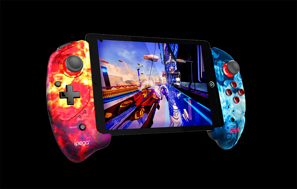 PG-9083B Wireless Controller / GamePad iPega with Phone Holder (flame)