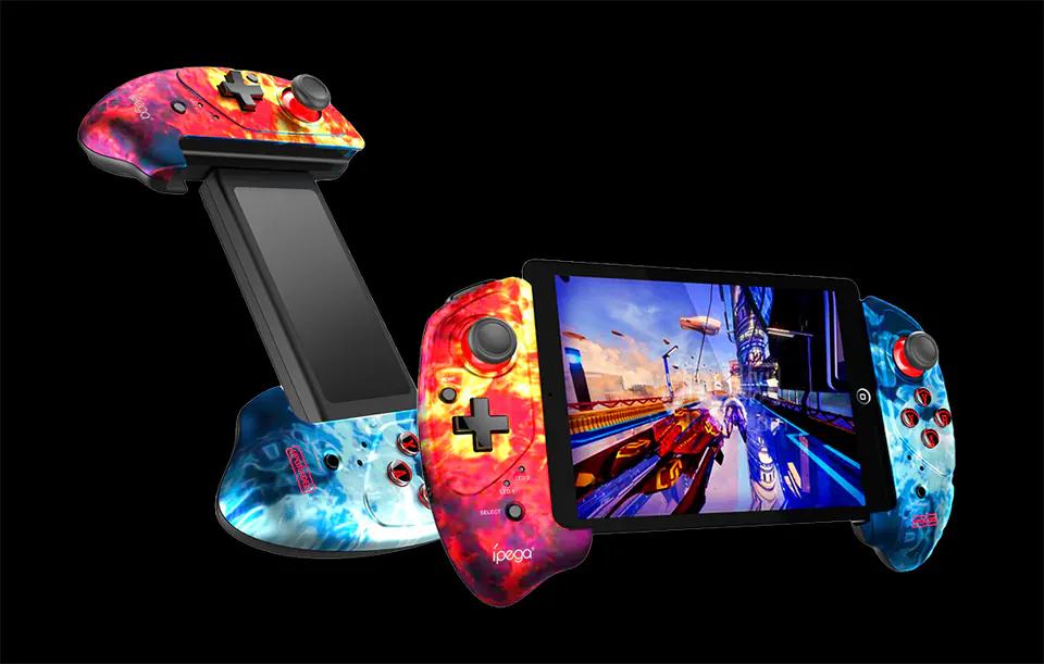 PG-9083B Wireless Controller / GamePad iPega with Phone Holder (flame)