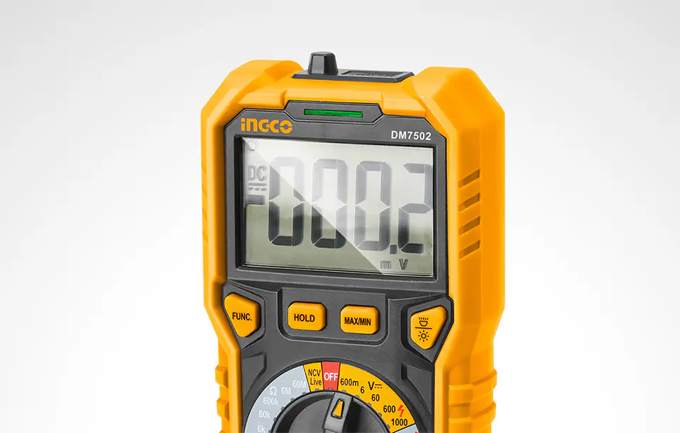 Digital Multimeter INGCO DM7502, True RMS, NCV