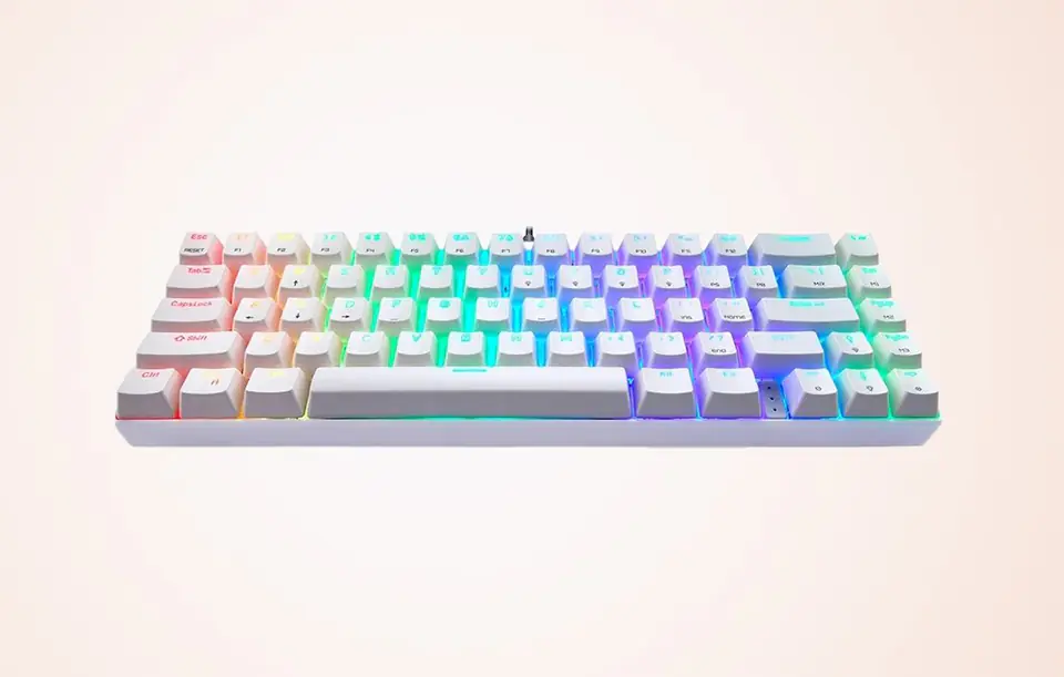 Motospeed CK67 RGB Mechanical Keyboard (White)