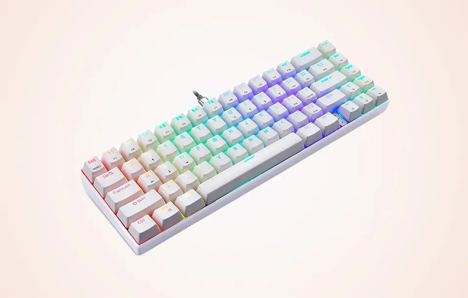 Motospeed CK67 RGB Mechanical Keyboard (White)