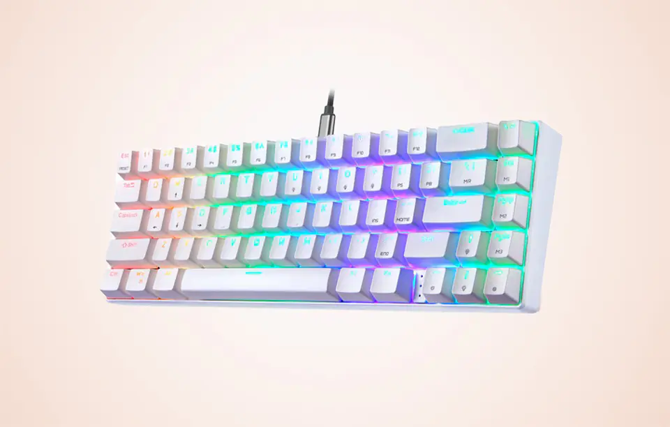 Motospeed CK67 RGB Mechanical Keyboard (White)