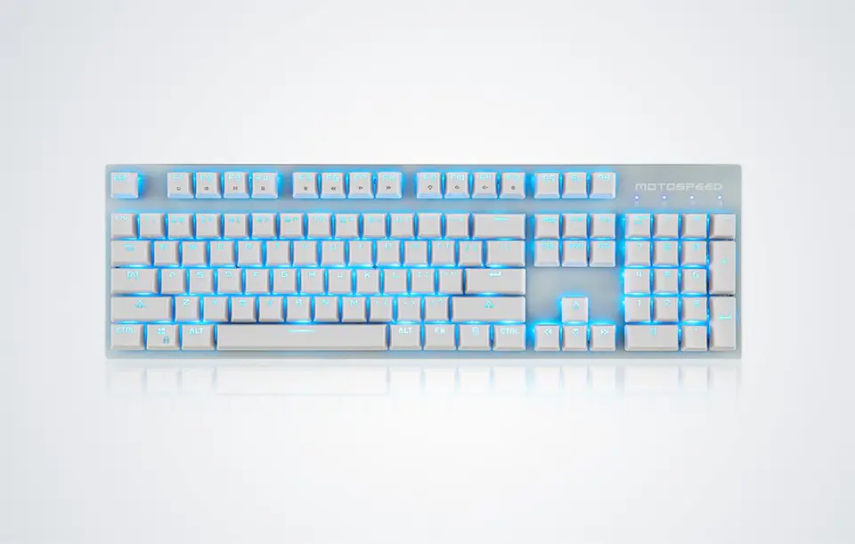 Motospeed GK89 2.4G Wireless Mechanical Keyboard (White)