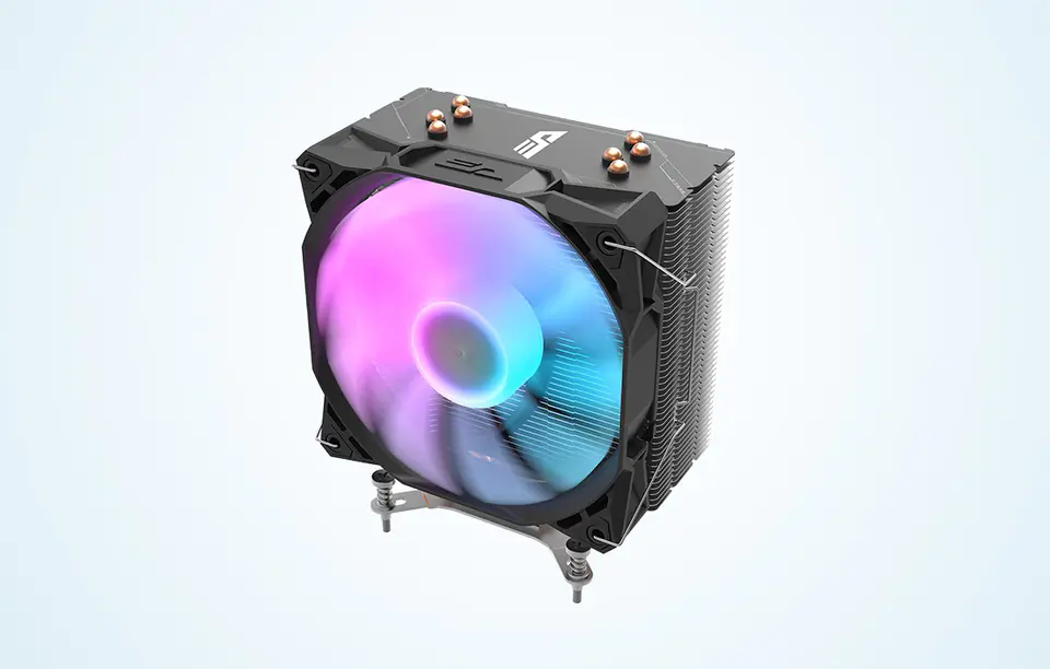 Active cooling for Darkflash S11 LED CPU (heatsink + 120x130 fan) black