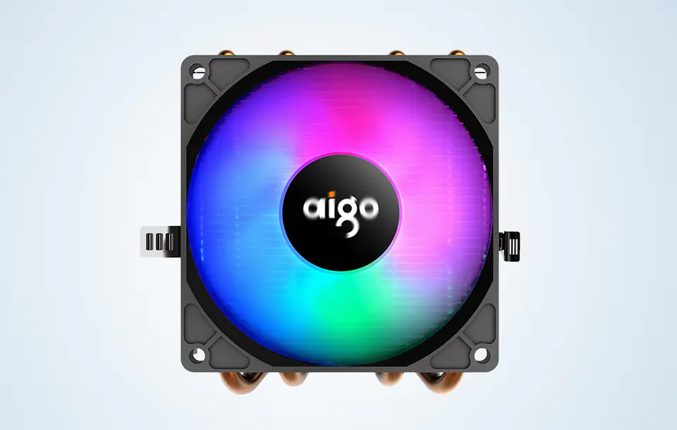Chłodzenie aktywne do procesora Aigo CC94 RGB (radiator + wentylator 90x90) czarne
