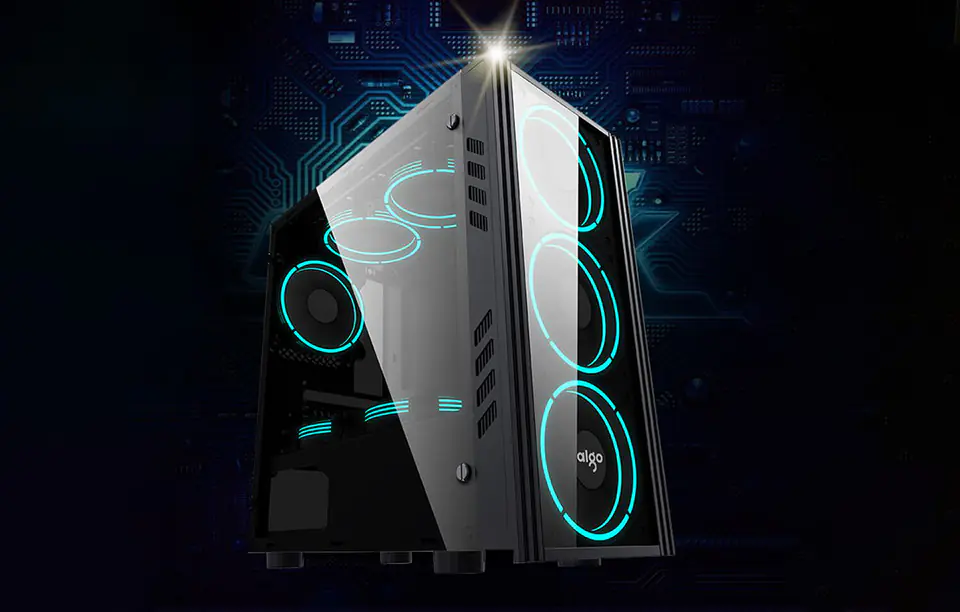 Aigo Black Technology Mini Micro-ATX PC Case (Black)