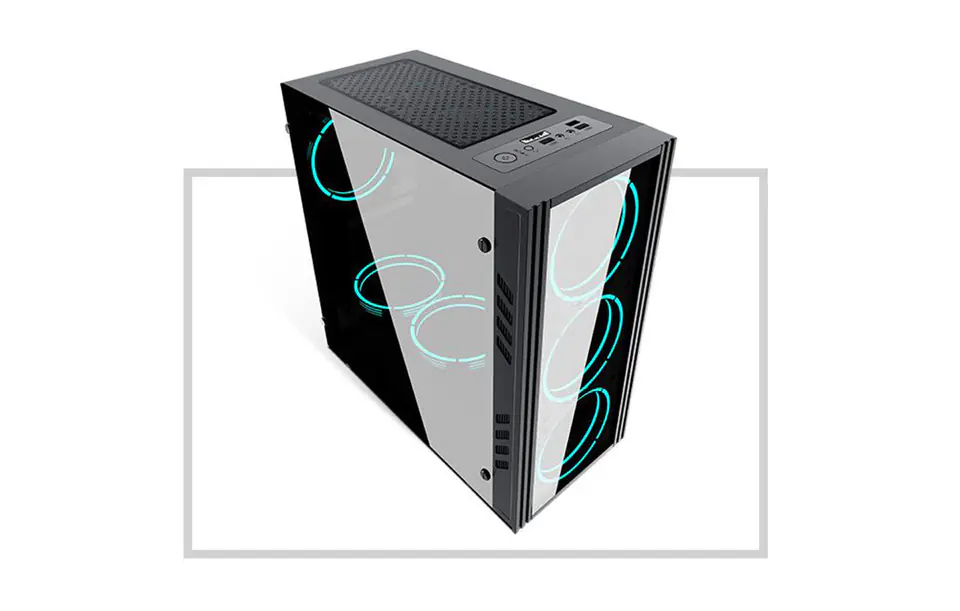 Aigo Black Technology Mini Micro-ATX PC Case (Black)