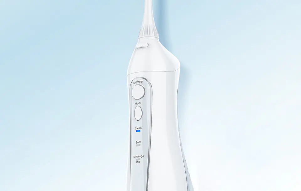 Sonic toothbrush with tip set and irrigator FairyWill FW-507+FW-5020E (white)