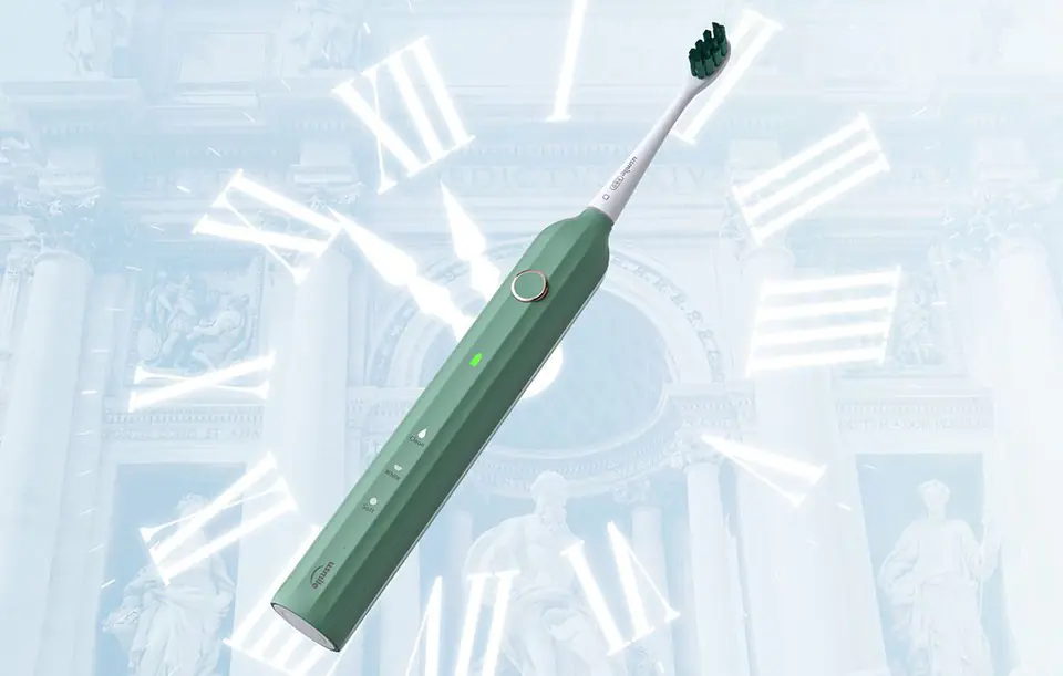 Sonic toothbrush with tip set and case Usmile Y1S (green)