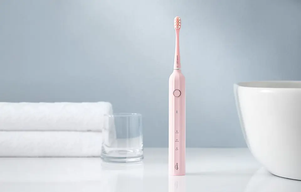 Sonic toothbrush with tip set and case Usmile Y1S (pink)