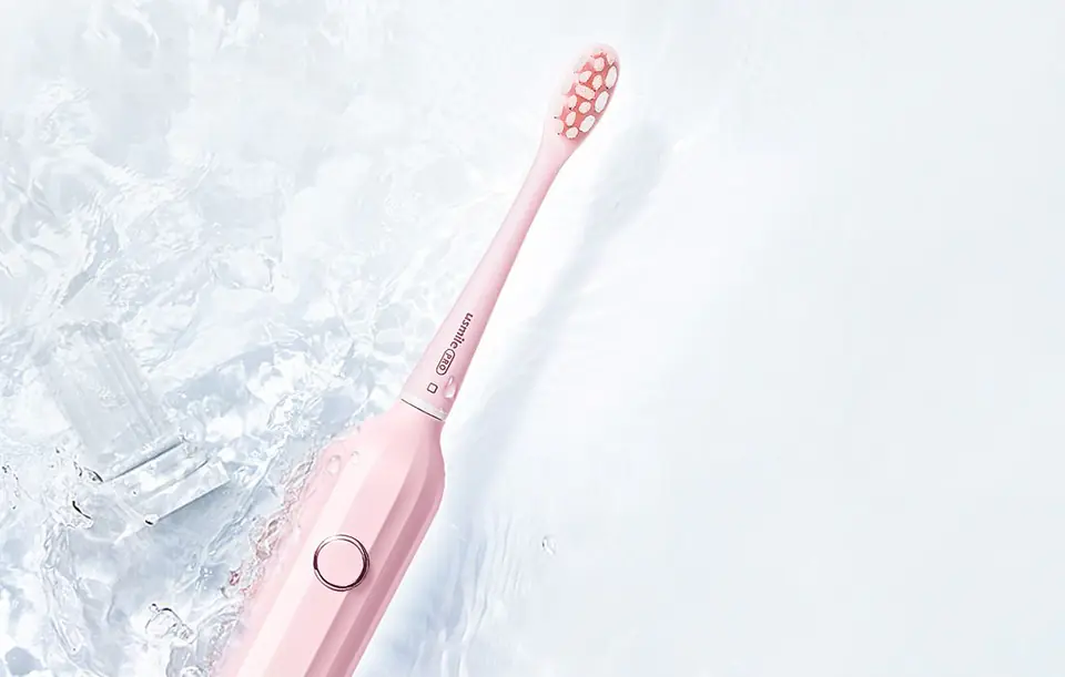 Sonic toothbrush with tip set and case Usmile Y1S (pink)