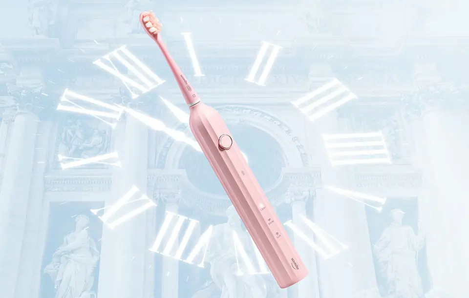 Sonic toothbrush with tip set and case Usmile Y1S (pink)