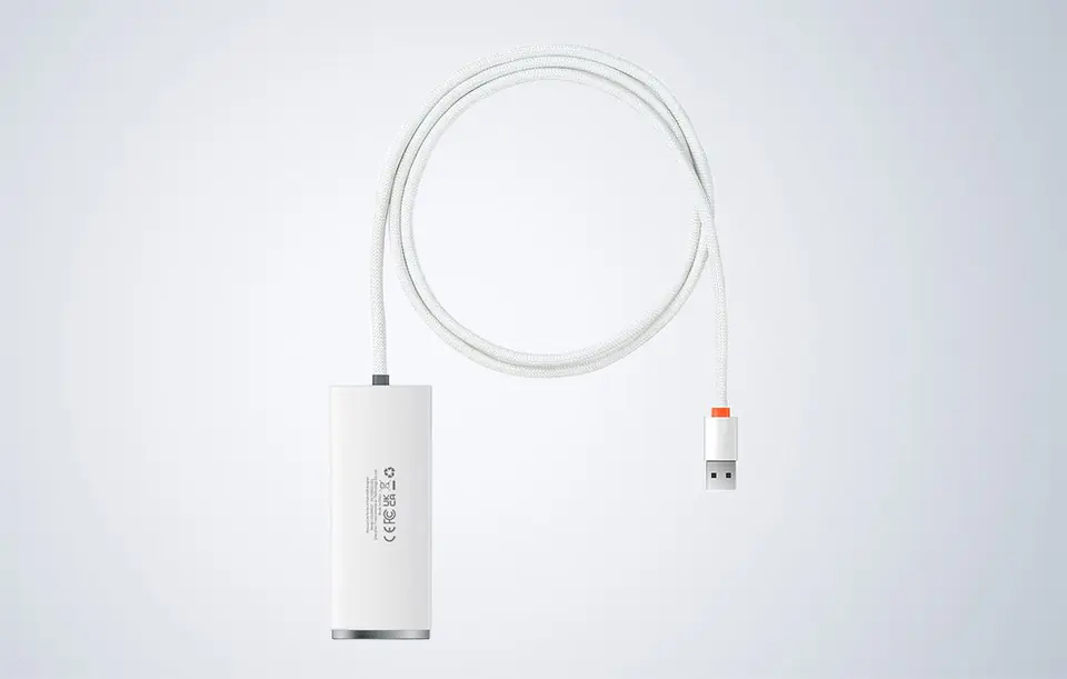Baseus Lite Series 4in1 USB Hub to 4x USB 3.0 1m (white)