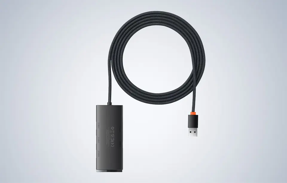 Baseus Lite Series 4in1 USB to 4x USB 3.0 2m Hub (Black)