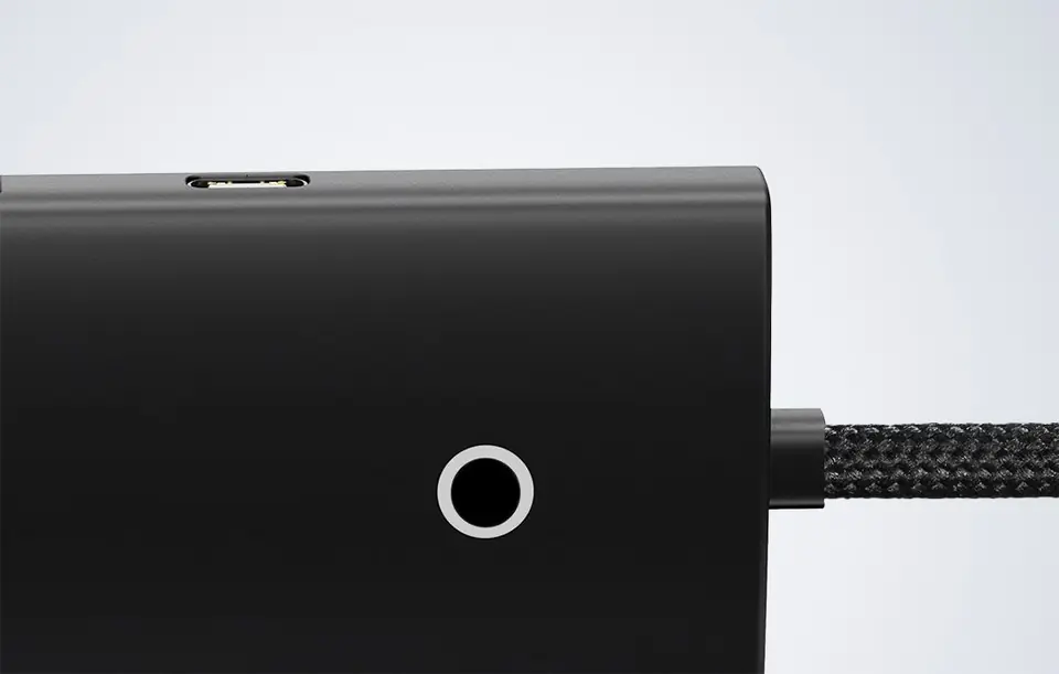 Baseus Lite Series 4in1 Hub USB-C to 4x USB 3.0 + USB-C, 1m (black)