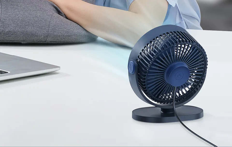 Baseus Serenity desk fan, USB (blue)