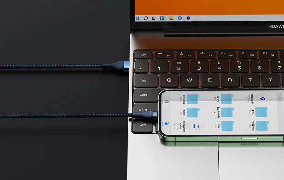 Baseus Flash Series 3in1 USB Cable, USB-C + Micro USB + Lightning, 100W, 1.2m (Blue)