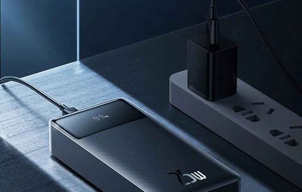Powerbank Baseus Bipow, 20000mAh, 2x USB, USB-C, 25W (black)