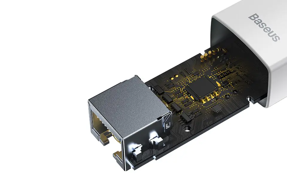 Baseus Lite Series USB to RJ45 Network Adapter (White)