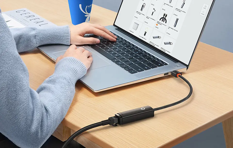 Baseus Lite Series USB to RJ45 Network Adapter (Black)
