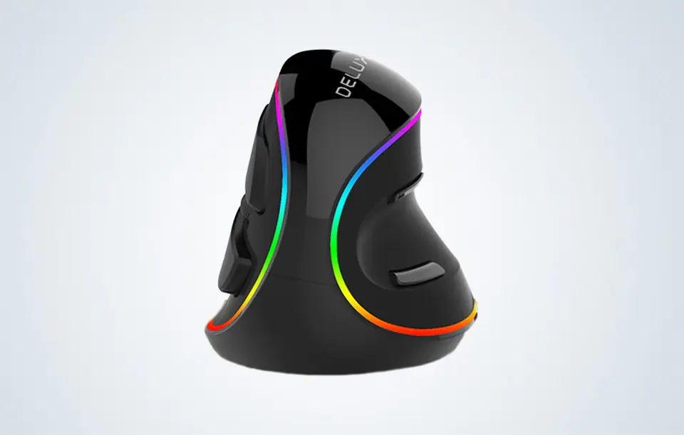 Delux M618Plus 4000DPI RGB vertical mouse