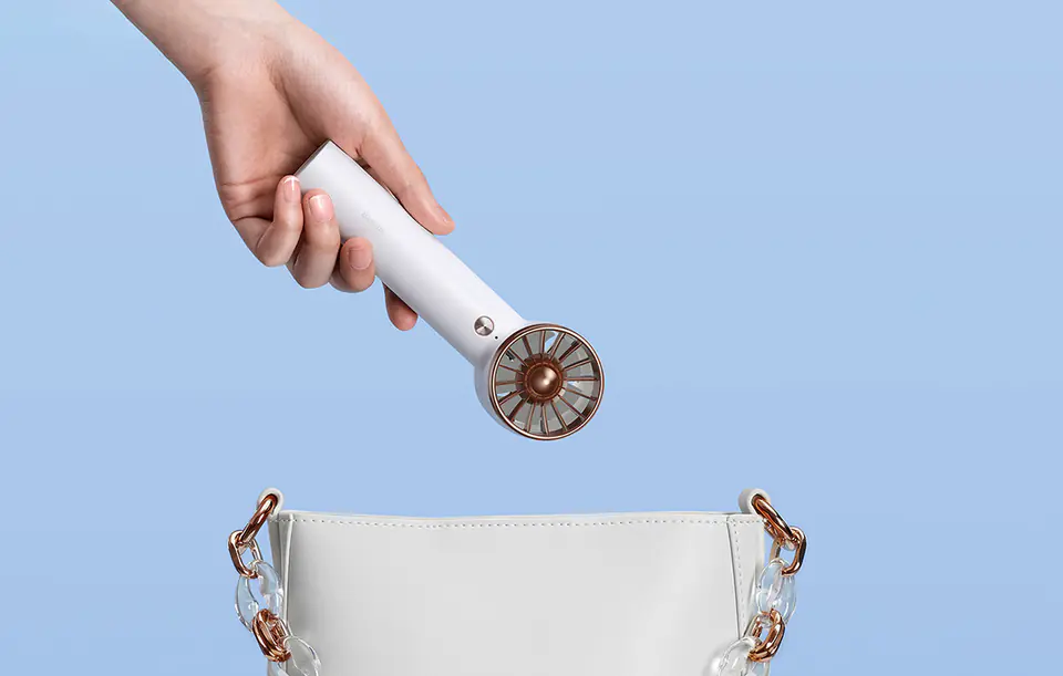 Baseus Flyer Turbine Portable Hand Fan (white)