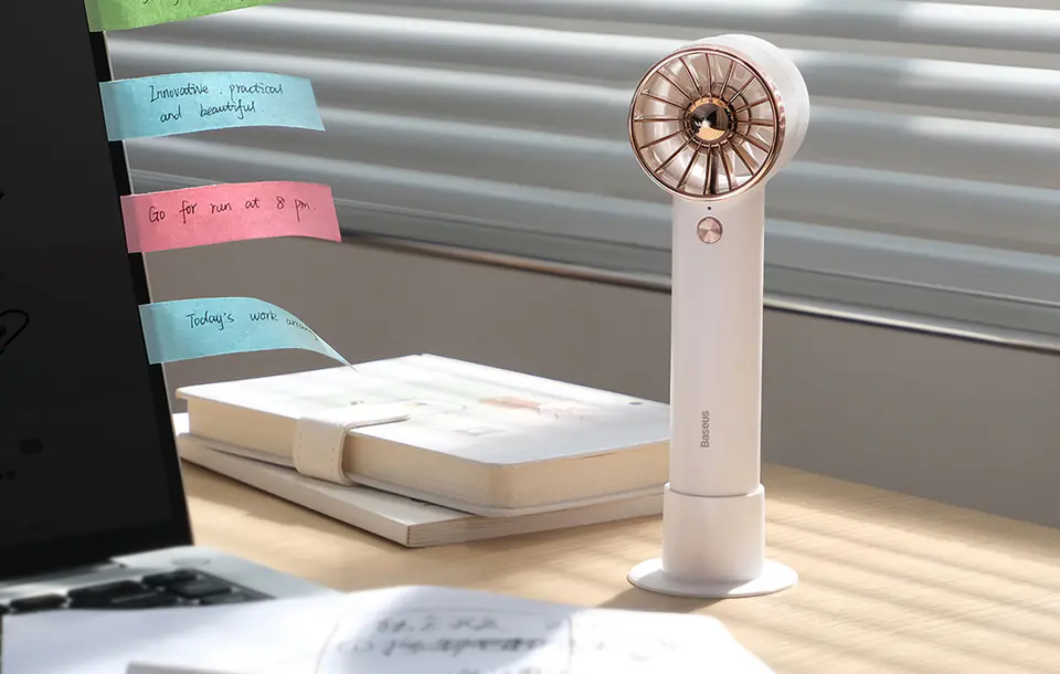 Baseus Flyer Turbine Portable Hand Fan (white)
