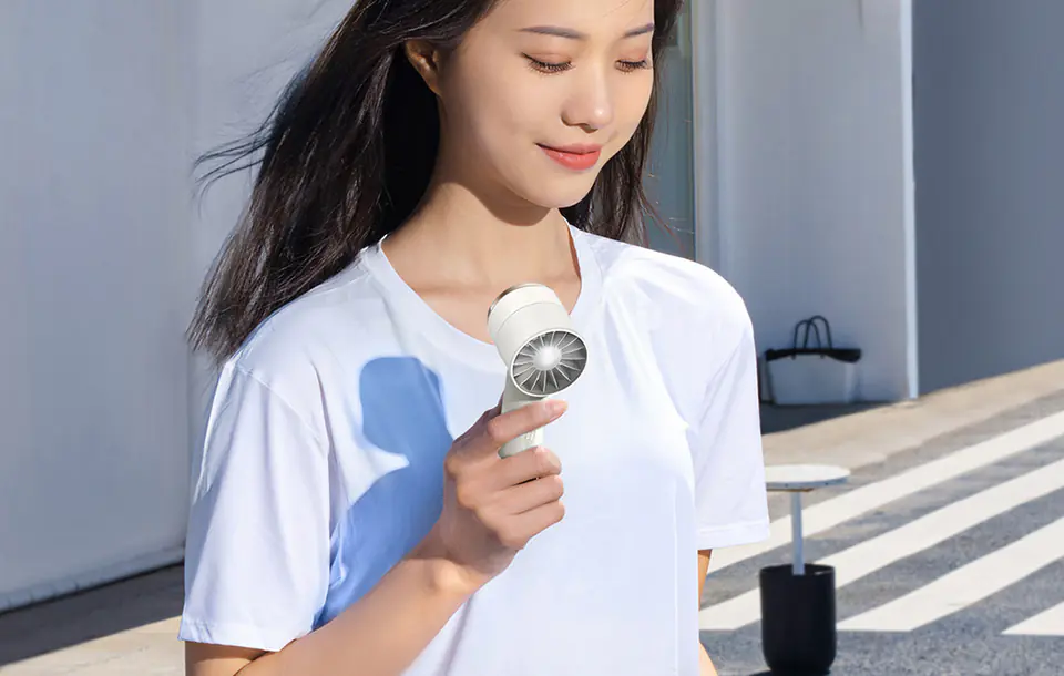Baseus Flyer Turbine Portable Hand Fan (white)