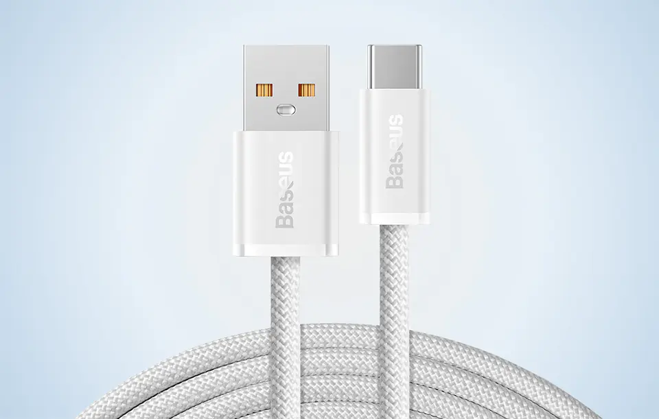 USB to USB-C Cable Baseus Dynamic Series, 100W, 2m (white)