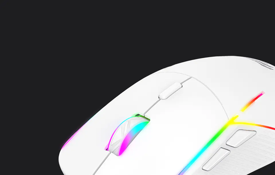 Havit MS961 RGB 1200-12000 DPI Gaming Mouse (White)