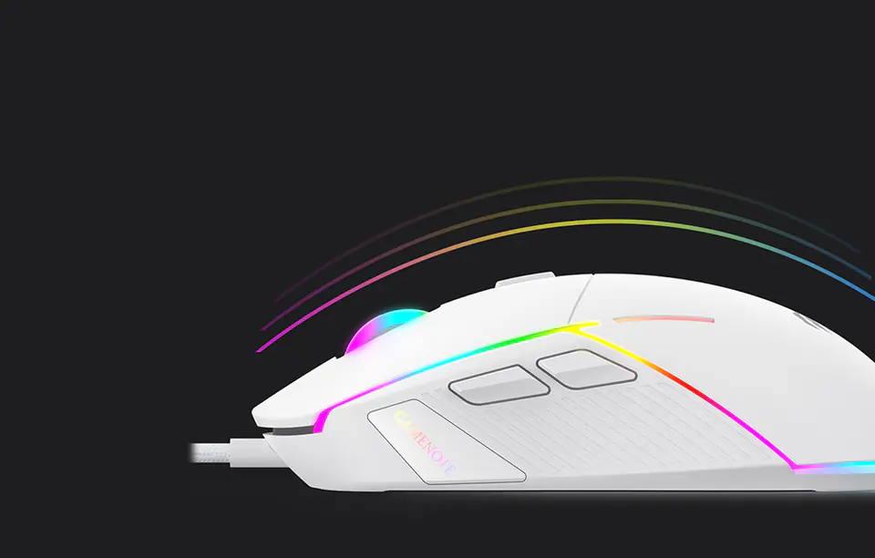 Havit MS961 RGB 1200-12000 DPI Gaming Mouse (White)