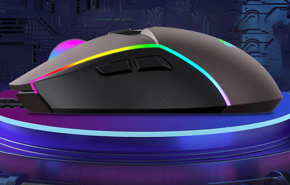 Havit MS1028 RGB 1200-7200 DPI Gaming Mouse (ochre)
