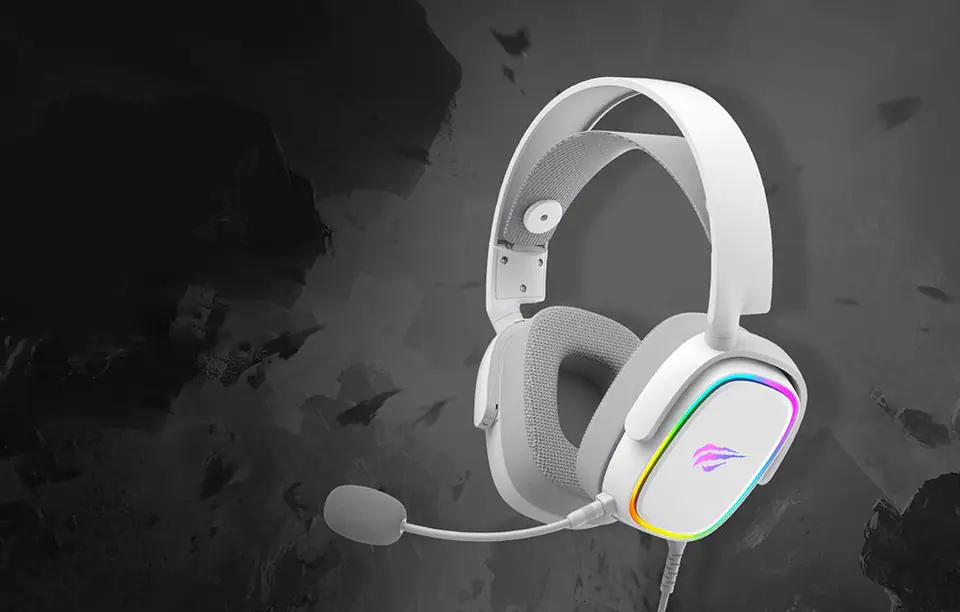 Havit H2035U RGB Gaming Headphones (White)