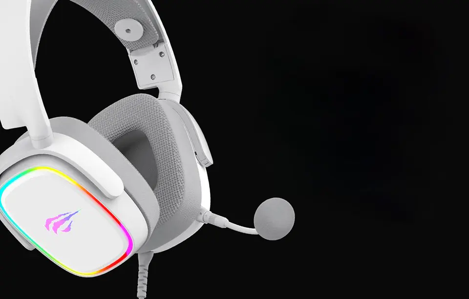 Havit H2035U RGB Gaming Headphones (White)