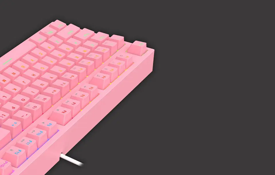 Havit KB871L RGB Mechanical Gaming Keyboard (Pink)